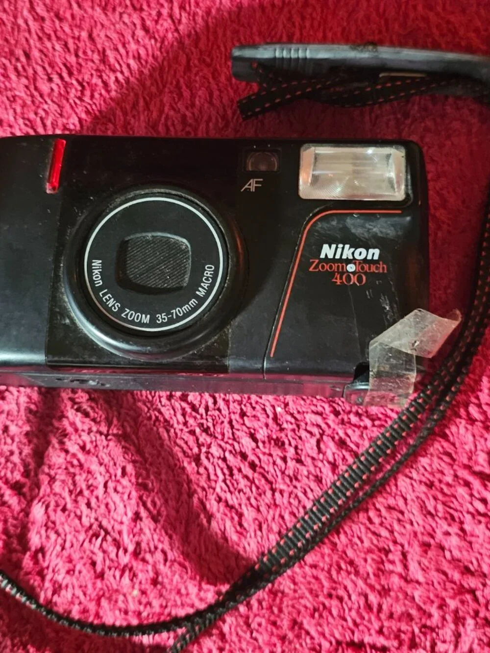 Nikon Zoom Touch 400 Point & Shoot 35mm Film Camera Untested